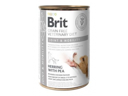Brit VD Dog GF konz. Joint&Mobility 400g z kategorie Chovatelské potřeby a krmiva pro psy > Krmiva pro psy > Veterinární diety pro psy