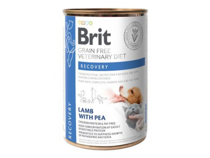 Brit VD Dog+Cat GF konz. Recovery 400g z kategorie Chovatelské potřeby a krmiva pro psy > Krmiva pro psy > Veterinární diety pro psy
