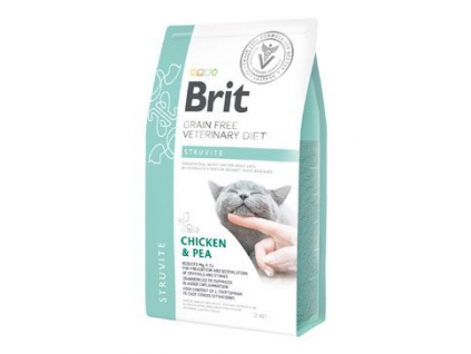 Brit VD Cat GF Struvite 2kg z kategorie Chovatelské potřeby a krmiva pro kočky > Krmivo a pamlsky pro kočky > Veterinární diety pro kočky