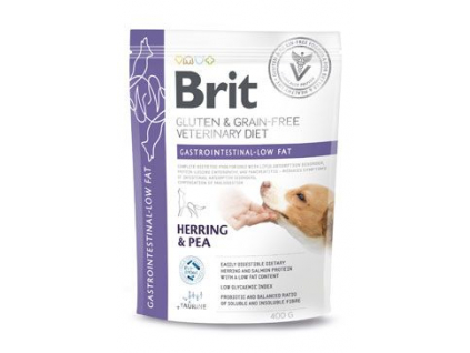 Brit VD Dog GF Gastrointestinal-Low fat 400g z kategorie Chovatelské potřeby a krmiva pro psy > Krmiva pro psy > Veterinární diety pro psy