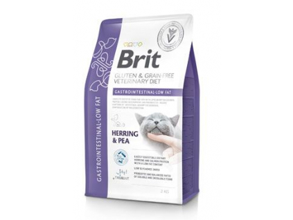 Brit VD Cat GF Gastrointestinal-Low fat 2kg z kategorie Chovatelské potřeby a krmiva pro kočky > Krmivo a pamlsky pro kočky > Veterinární diety pro kočky