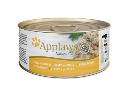 Konzerva APPLAWS Cat Chicken Breast 70 g z kategorie Chovatelské potřeby a krmiva pro kočky > Krmivo a pamlsky pro kočky > Konzervy pro kočky