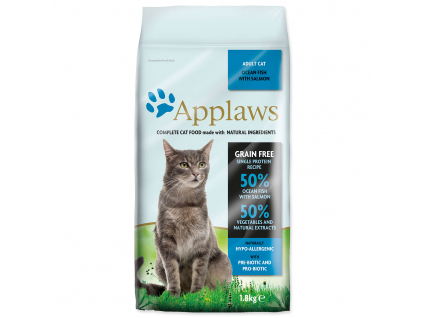 APPLAWS Dry Cat Ocean Fish & Salmon 1,8 kg z kategorie Chovatelské potřeby a krmiva pro kočky > Krmivo a pamlsky pro kočky > Granule pro kočky