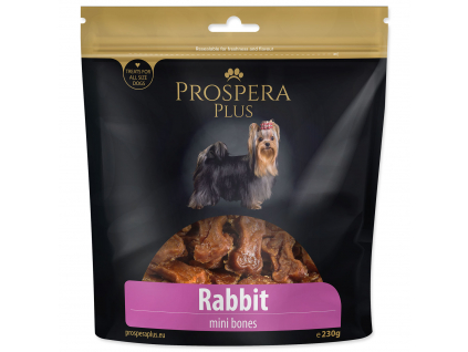 Pochoutka PROSPERA Plus mini kosti z králíčího masa 230 g z kategorie Chovatelské potřeby a krmiva pro psy > Pamlsky pro psy > Sušená masíčka pro psy
