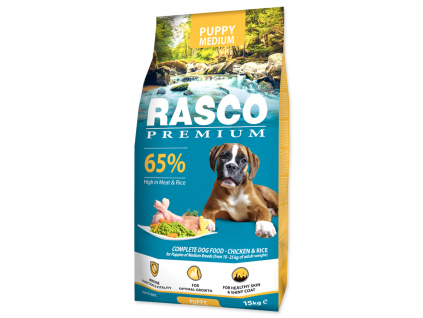 52848 1 rasco premium puppy junior medium 15 kg z kategorie chovatelske potreby a krmiva pro psy krmiva pro psy granule pro psy