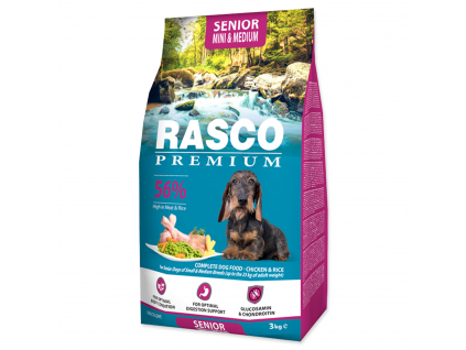 RASCO Premium Senior Small & Medium 3 kg z kategorie Chovatelské potřeby a krmiva pro psy > Krmiva pro psy > Granule pro psy