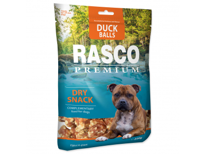 Pochoutka RASCO Premium koule z kachního masa a bůvoloviny 230 g z kategorie Chovatelské potřeby a krmiva pro psy > Pamlsky pro psy > Žvýkací pamlsky pro psy