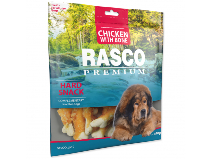 Pochoutka RASCO Premium kosti obalené kuřecím masem 500 g z kategorie Chovatelské potřeby a krmiva pro psy > Pamlsky pro psy > Dentální pamlsky pro psy