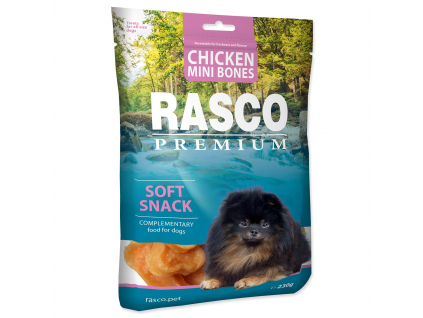Pochoutka RASCO Premium mini kosti z kuřecího masa 230 g z kategorie Chovatelské potřeby a krmiva pro psy > Pamlsky pro psy > Sušená masíčka pro psy