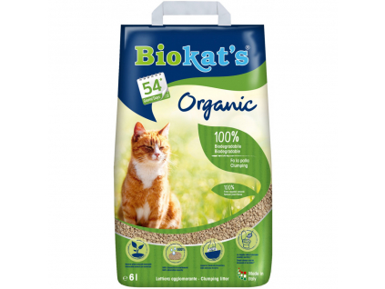 Biokats Organic podestýlka 6 L z kategorie Chovatelské potřeby a krmiva pro kočky > Toalety, steliva pro kočky > Steliva kočkolity pro kočky