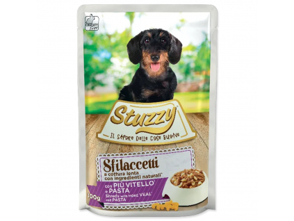 Kapsička STUZZY Dog Speciality telecí + těstoviny 100 g z kategorie Chovatelské potřeby a krmiva pro psy > Krmiva pro psy > Kapsičky pro psy