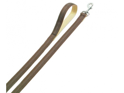 Nobby SOFT GRIP vodítko nylon 120cm / 15mm hnědá z kategorie Chovatelské potřeby a krmiva pro psy > Obojky, vodítka a postroje pro psy > Vodítka pro psy > Klasická vodítka pro psy