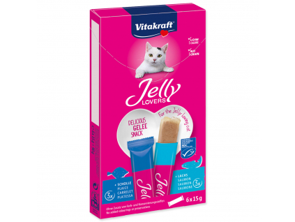 VITAKRAFT Jelly Lovers MP losos / platýs 90 g z kategorie Chovatelské potřeby a krmiva pro kočky > Krmivo a pamlsky pro kočky > Pamlsky pro kočky