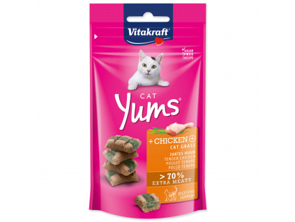 VITAKRAFT Cat Yums Huhn & Katzengras 40 g z kategorie Chovatelské potřeby a krmiva pro kočky > Krmivo a pamlsky pro kočky > Pamlsky pro kočky