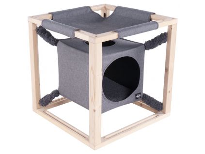 Odpočívadlo Quapas! Catcube M šedá