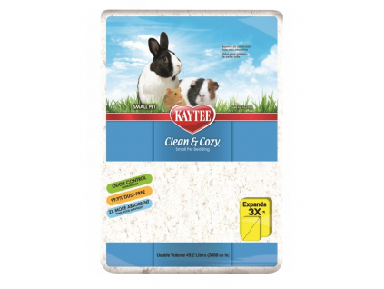 Podestýlka KAYTEE Clean&Cozy 49,2 L z kategorie Chovatelské potřeby a krmiva pro hlodavce a malá zvířata > Podestýlky a steliva pro hlodavce
