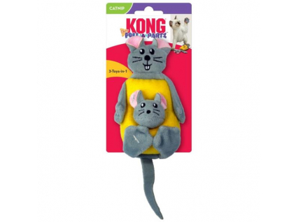 Hračka cat Pull-A-Partz myš a sýr KONG z kategorie Chovatelské potřeby a krmiva pro kočky