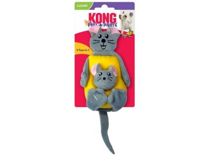Hračka cat Pull-A-Partz myš a sýr KONG