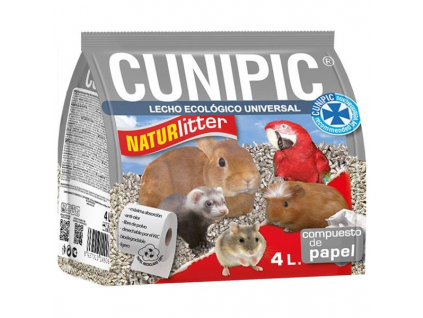 Podestýlka Naturlitter paper Cunipic 4 l z kategorie Chovatelské potřeby a krmiva pro hlodavce a malá zvířata > Podestýlky a steliva pro hlodavce