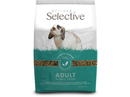 Supreme Science®Selective Rabbit - králík adult 1,5 kg z kategorie Chovatelské potřeby a krmiva pro hlodavce a malá zvířata > Krmiva pro hlodavce a malá zvířata