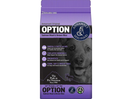Annamaet OPTION 24% 18,14 kg (40lb) z kategorie Chovatelské potřeby a krmiva pro psy > Krmiva pro psy > Granule pro psy