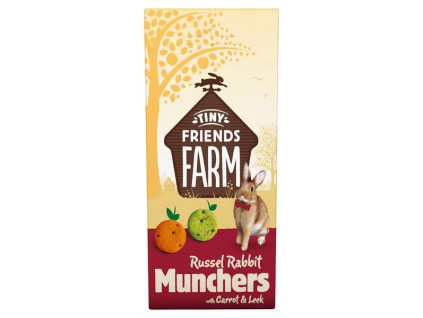 Supreme Tiny FARM Snack Russel Munchers - králík 120 g z kategorie Chovatelské potřeby a krmiva pro hlodavce a malá zvířata > Pamlsky pro hlodavce