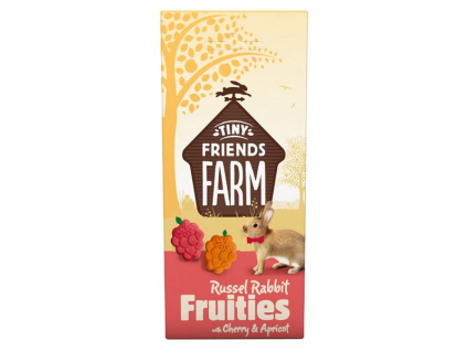 Supreme Tiny FARM Snack Russel Fruitees - králík 120 g z kategorie Chovatelské potřeby a krmiva pro hlodavce a malá zvířata > Pamlsky pro hlodavce