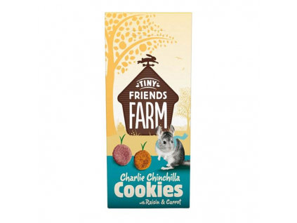 Supreme Tiny FARM Snack Charlie Cookies - činčila 120 g z kategorie Chovatelské potřeby a krmiva pro hlodavce a malá zvířata > Pamlsky pro hlodavce