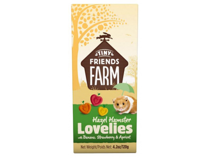 Supreme Tiny FARM Snack Hazel Lovelies - křeček 120 g z kategorie Chovatelské potřeby a krmiva pro hlodavce a malá zvířata > Pamlsky pro hlodavce