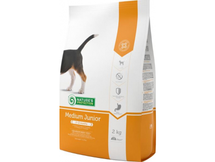 Nature's Protection Dog Dry Junior Medium 2 kg z kategorie Chovatelské potřeby a krmiva pro psy > Krmiva pro psy > Granule pro psy