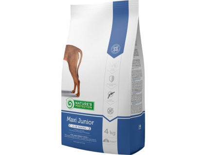 Nature's Protection Dog Dry Junior Maxi 4 kg z kategorie Chovatelské potřeby a krmiva pro psy > Krmiva pro psy > Granule pro psy
