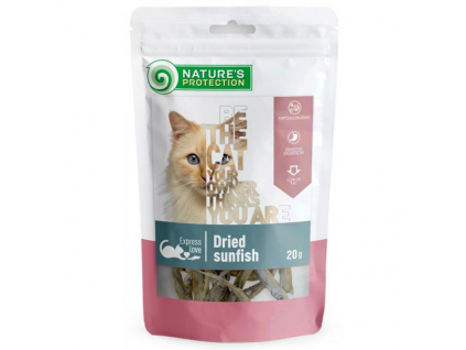 Nature's Protection Cat Snack sušené rybičky 20 g z kategorie Chovatelské potřeby a krmiva pro kočky > Krmivo a pamlsky pro kočky > Pamlsky pro kočky