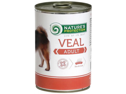 Nature's Protection Dog Adult telecí konzerva 400g z kategorie Chovatelské potřeby a krmiva pro psy > Krmiva pro psy > Konzervy pro psy