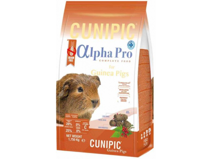 Cunipic Alpha Pro Guinea Pig - morče 1,75 kg z kategorie Chovatelské potřeby a krmiva pro hlodavce a malá zvířata > Krmiva pro hlodavce a malá zvířata