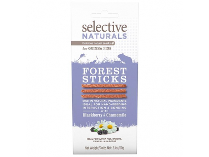 Supreme Selective Naturals snack Forest Sticks 60 g z kategorie Chovatelské potřeby a krmiva pro hlodavce a malá zvířata > Pamlsky pro hlodavce
