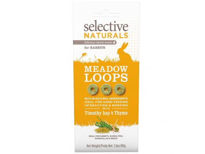 Supreme Selective Naturals snack Meadow Loops 80 g z kategorie Chovatelské potřeby a krmiva pro hlodavce a malá zvířata > Pamlsky pro hlodavce