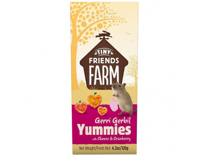 Supreme Tiny FARM Snack Gerbil Yummies - pískomil 120 g z kategorie Chovatelské potřeby a krmiva pro hlodavce a malá zvířata > Pamlsky pro hlodavce