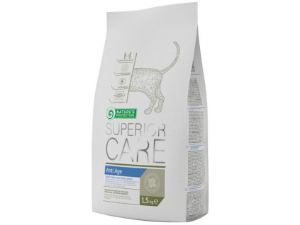 Nature's Protection Cat Dry Superior Anti Age 1,5 kg z kategorie Chovatelské potřeby a krmiva pro kočky > Krmivo a pamlsky pro kočky > Granule pro kočky