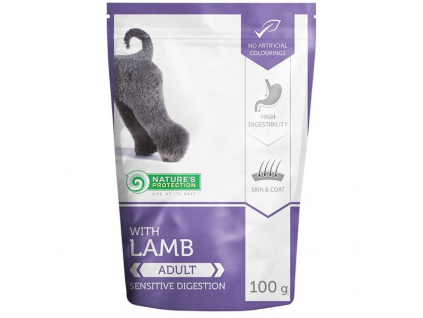Nature's Protection Dog kapsička Adult Lamb 100g z kategorie Chovatelské potřeby a krmiva pro psy > Krmiva pro psy > Kapsičky pro psy