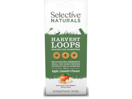 Supreme Selective Naturals snack Harvest Loops 80 g z kategorie Chovatelské potřeby a krmiva pro hlodavce a malá zvířata > Pamlsky pro hlodavce