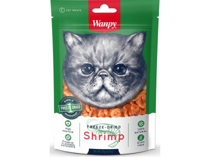 Wanpy Cat Freeze Dried Shrimp 20 g z kategorie Chovatelské potřeby a krmiva pro kočky > Krmivo a pamlsky pro kočky > Pamlsky pro kočky