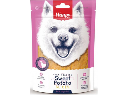 Wanpy Dog Sweet Potato Slice 100 g z kategorie Chovatelské potřeby a krmiva pro psy > Pamlsky pro psy > Funkční pamlsky pro psy