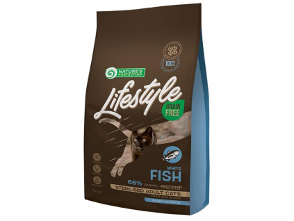 Nature's Protection Cat Dry LifeStyle GF Sterilised W.Fish 1,5 kg z kategorie Chovatelské potřeby a krmiva pro kočky > Krmivo a pamlsky pro kočky > Granule pro kočky