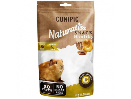 Cunipic Naturaliss snack Healthy Snack Vit C pro drobné savce 50 g z kategorie Chovatelské potřeby a krmiva pro hlodavce a malá zvířata > Pamlsky pro hlodavce