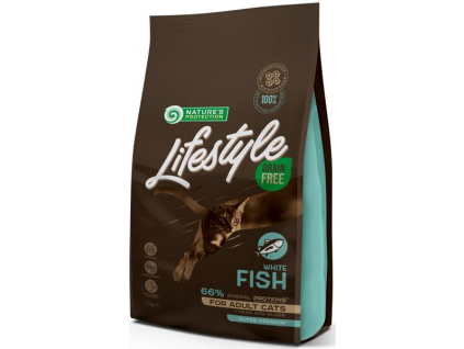 Nature's Protection Cat Dry LifeStyle GF Adult White Fish 1,5 kg z kategorie Chovatelské potřeby a krmiva pro kočky > Krmivo a pamlsky pro kočky > Granule pro kočky