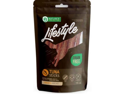 Nature's Protection Dog snack Lifestyle tyčinky z tuňáka 75 g z kategorie Chovatelské potřeby a krmiva pro psy > Pamlsky pro psy > Tyčinky, salámky pro psy