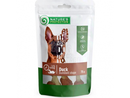 Nature's Protection dog snack kachní tyčinky 75 g z kategorie Chovatelské potřeby a krmiva pro psy > Pamlsky pro psy > Tyčinky, salámky pro psy