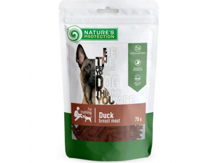 Nature's Protection dog snack mini kachní kostky 75 g z kategorie Chovatelské potřeby a krmiva pro psy > Pamlsky pro psy > Sušená masíčka pro psy