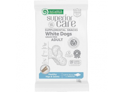 Nature's Protection SC WD Healthy hips & joints GF White Fish 110g z kategorie Chovatelské potřeby a krmiva pro psy > Pamlsky pro psy > Funkční pamlsky pro psy