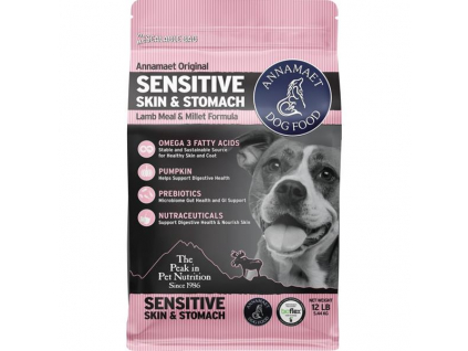 Annamaet Sensitive Skin&Stomach 5,44 kg (12lb) z kategorie Chovatelské potřeby a krmiva pro psy > Krmiva pro psy > Granule pro psy